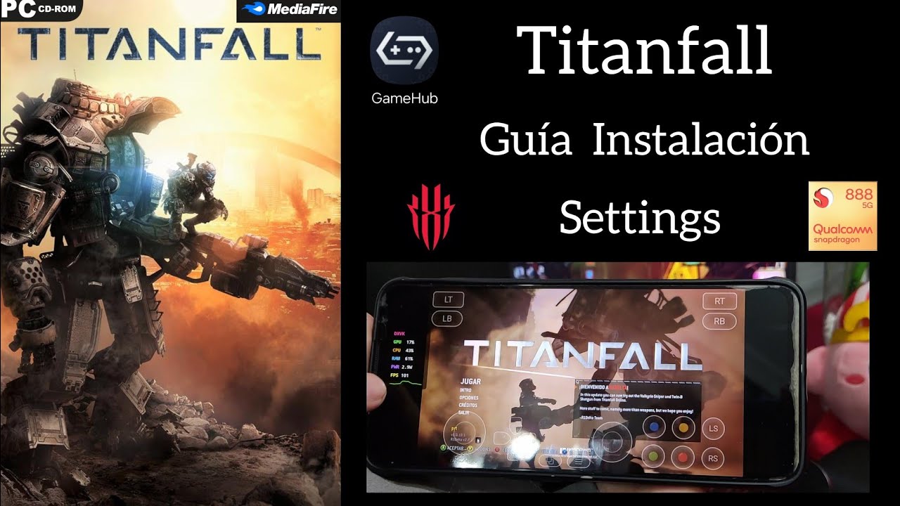 GameHub emulator v4.1.5 Titanfall 1 Guía Instalación Settings Red magic 6pro Snapdragon 888