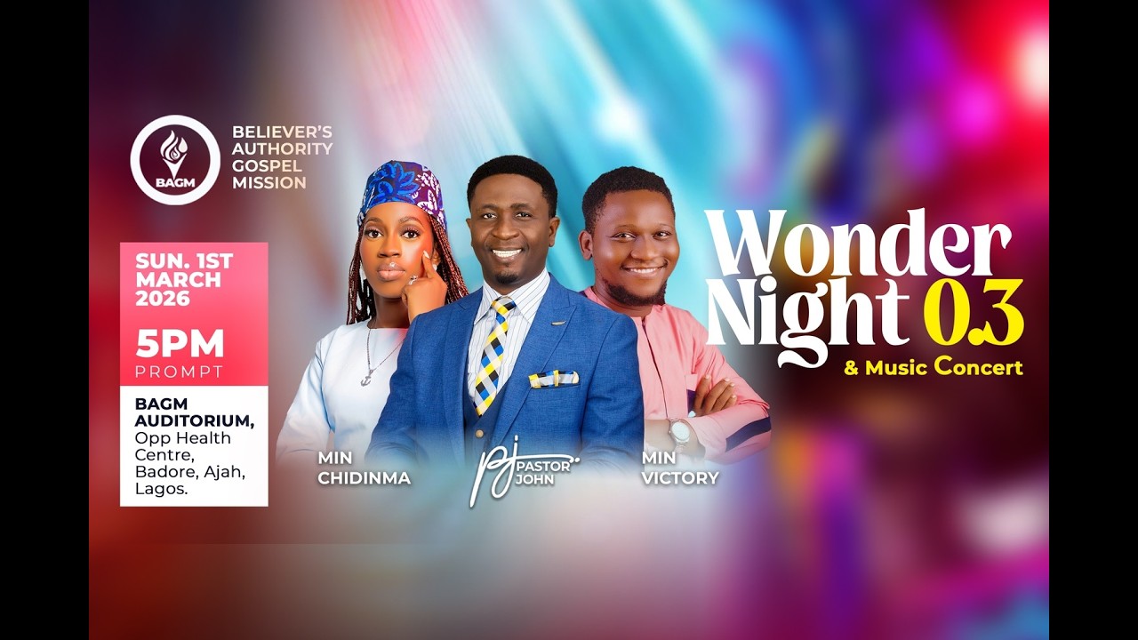 BAGM WONDER NIGHT & MUSIC CONCERT  3.0 ll SUNDAY, 1ST OF MARCH, 2026