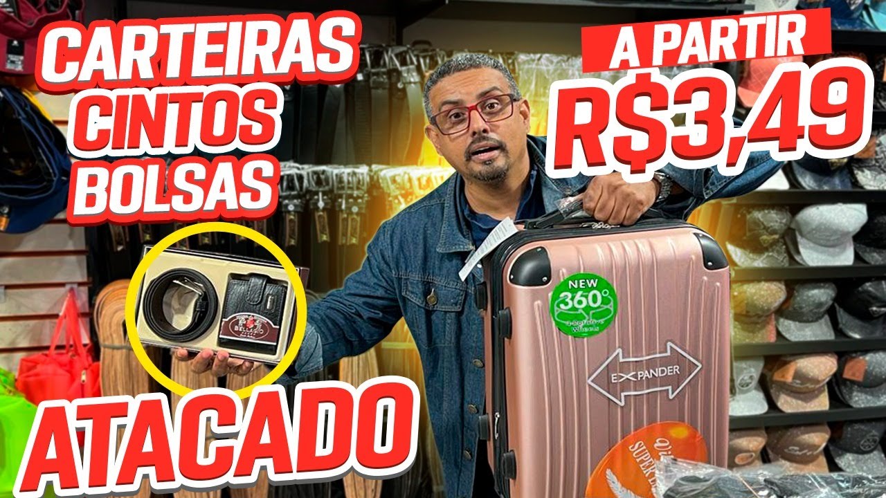 CARTEIRAS CINTOS E BOLSAS A PARTIR DE R$3.50 ATACADO LOJA NO BRÁS
