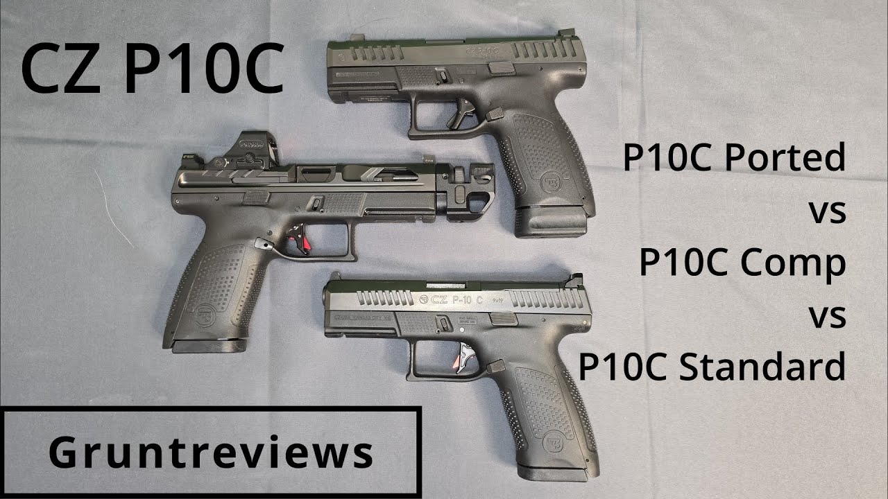 CZ P10C Ported vs Comp vs Standard- Range Velocity Test