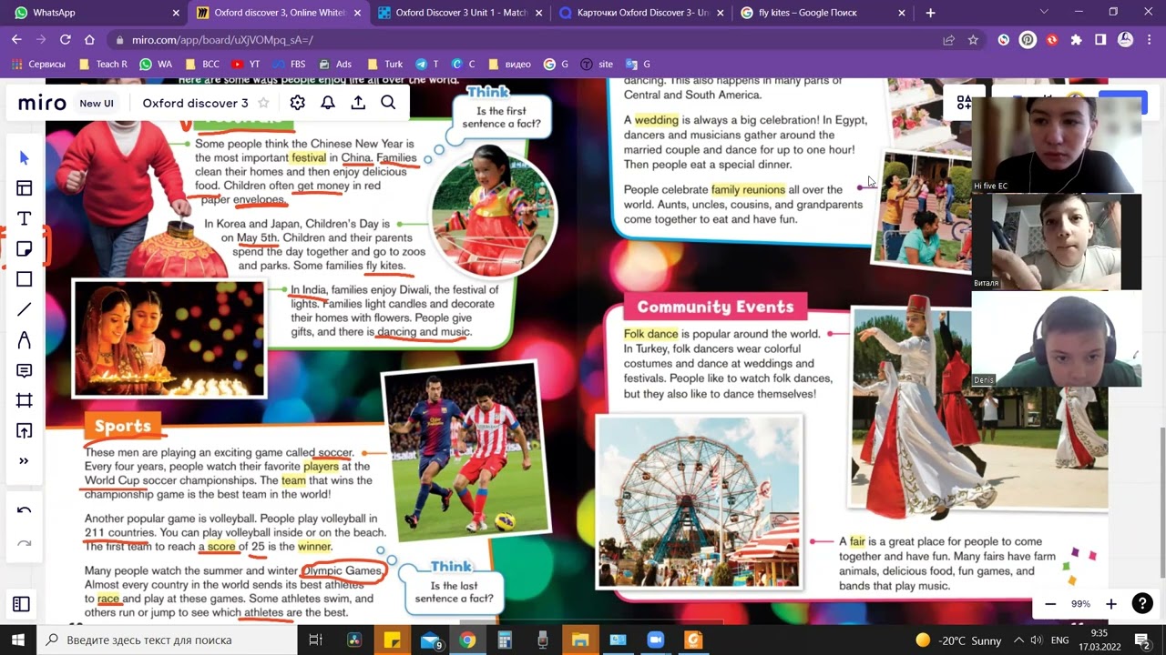 Oxford Discover 3 unit 1 (2)