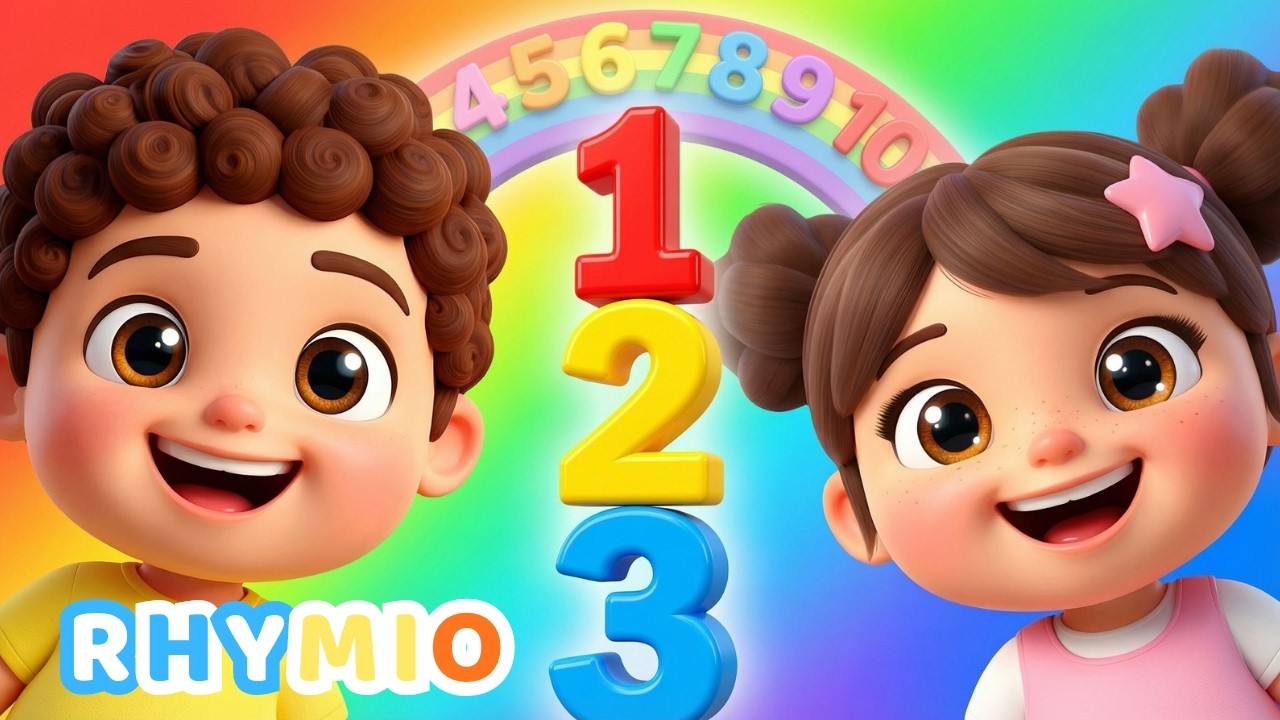 Counting 1 to 10 Song for Toddlers 🔢 | Rhymio Nursery Rhymes