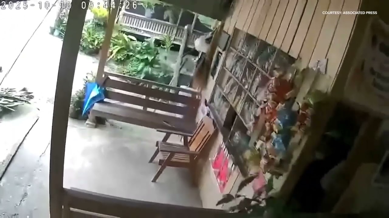 RAW VIDEO: Earthquake hits southern Philippines