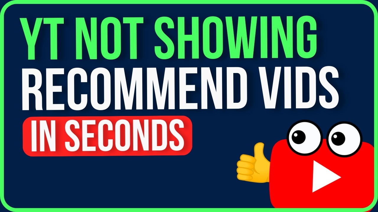 YOUTUBE NOT SHOWING RECOMMENDED VIDEOS 2026 [FIXED] | YouTube Homepage Not Showing Videos Problem