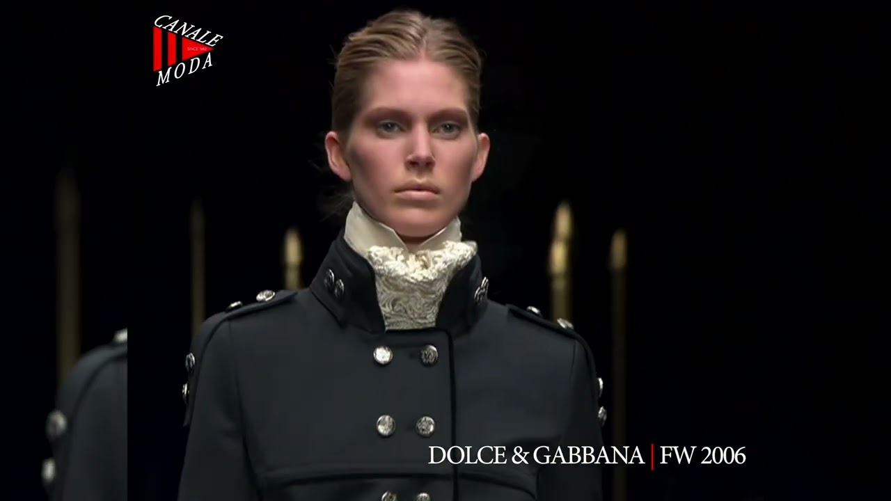 DOLCE & GABBANA Fall Winter 2006 Milan 4K - Canale Moda