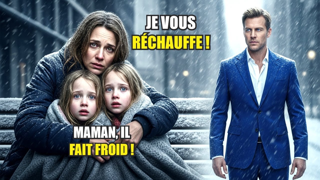 UNE MÈRE PAUVRE SERRÉE À SES JUMELLES DANS LE FROID JUSQU’À CE QU’UN MILLIARDAIRE CHANGE TOUT