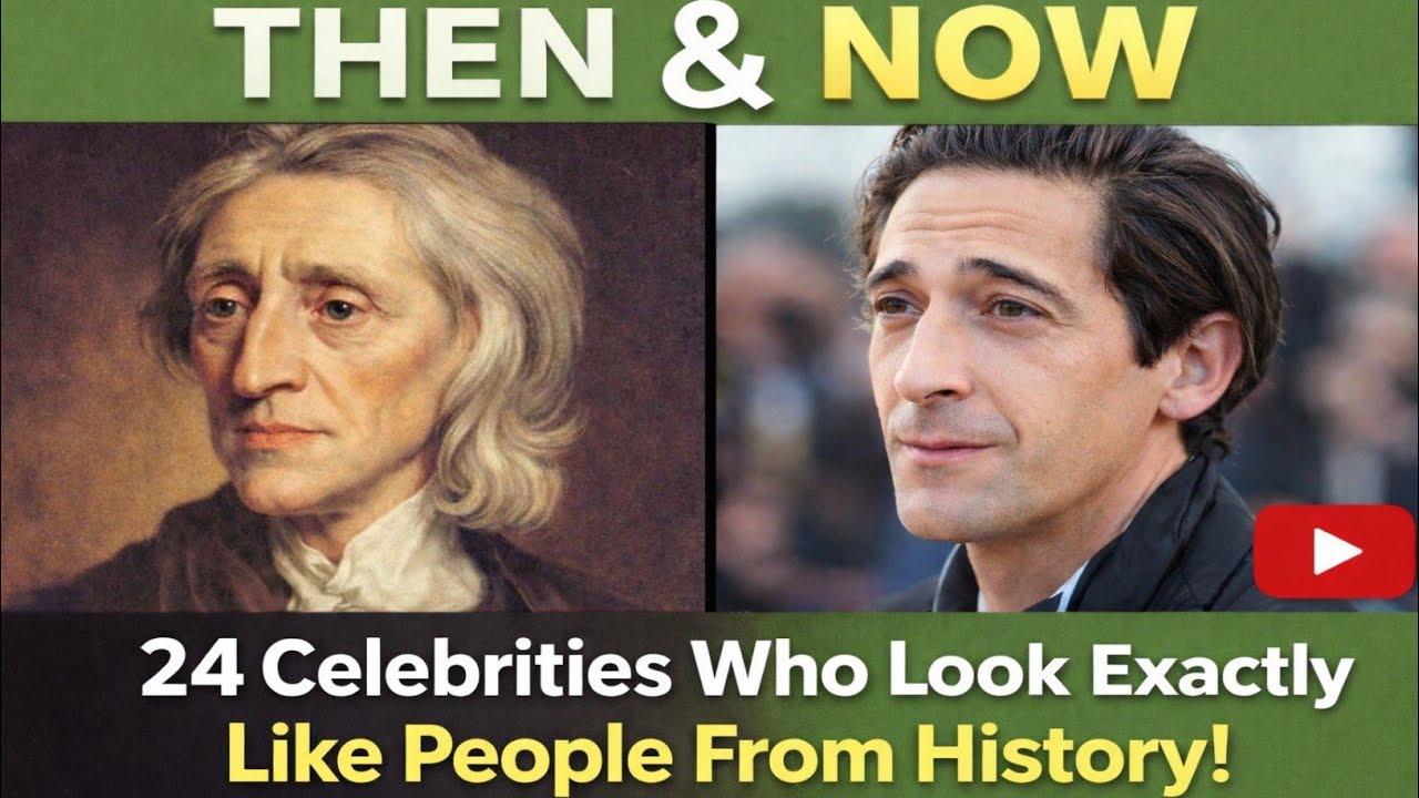 24 Celebrities Who Look Exactly Like People From History! (Then vs Now)