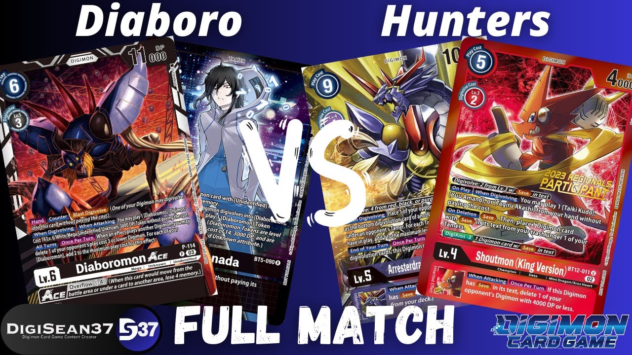 Diaboromon VS Hunters | Digimon Card Game | BT14 Blast ACE