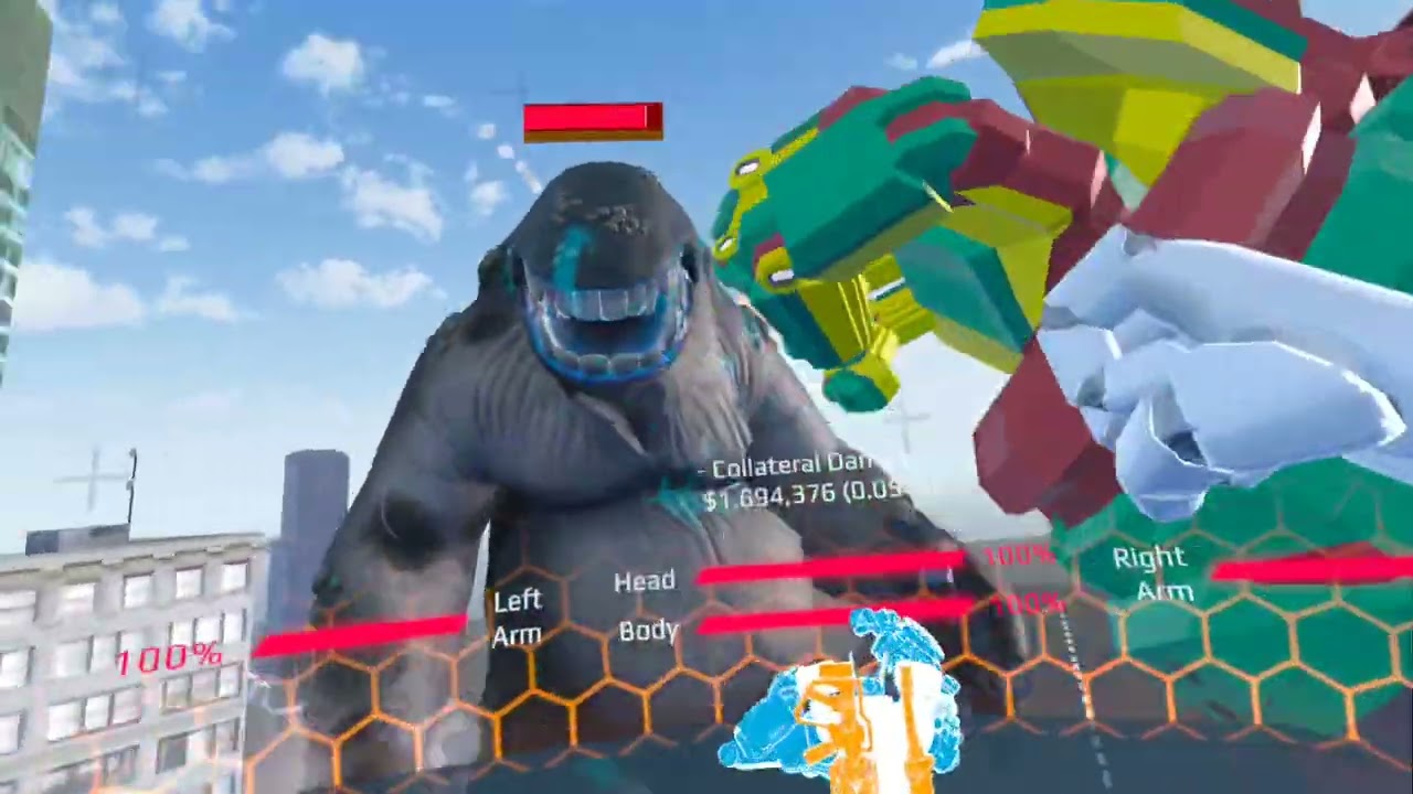 Playing kaiju battle simulator