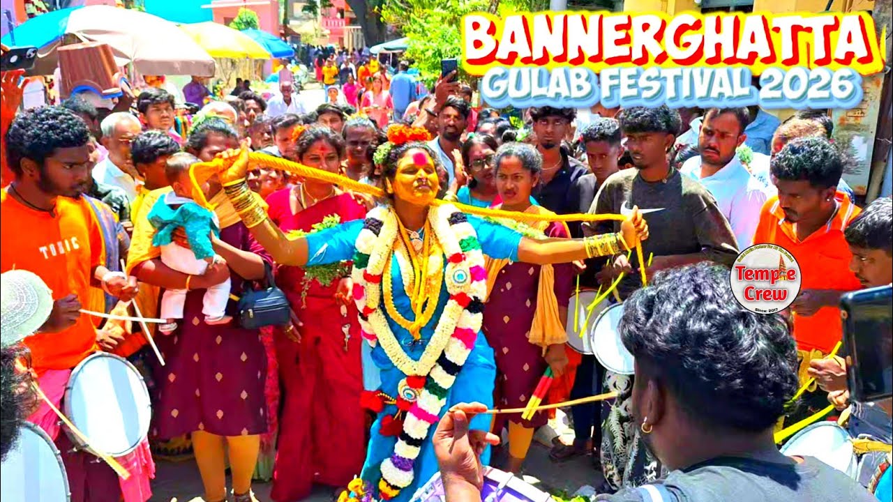 Bannerghatta Plagamma Gulab Festival 2026 | Sri Champakadhama Temple | Grand Festival  | TempleCrew 