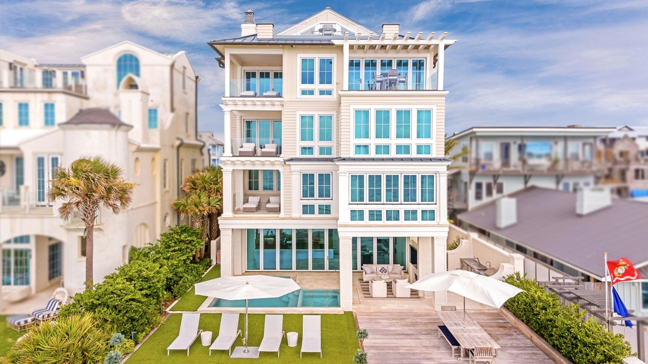 Beachfront Luxury House Tour 30A Santa Rosa Beach Florida