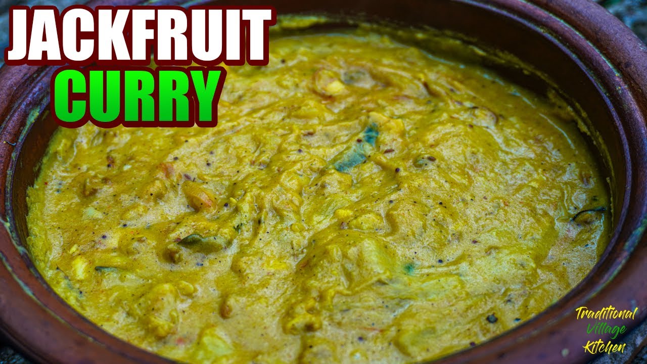 ගමේ විදියට කිරි රහට කිරි කොස් උයන විදිහ | Village Style Jack Fruit Curry Recipe