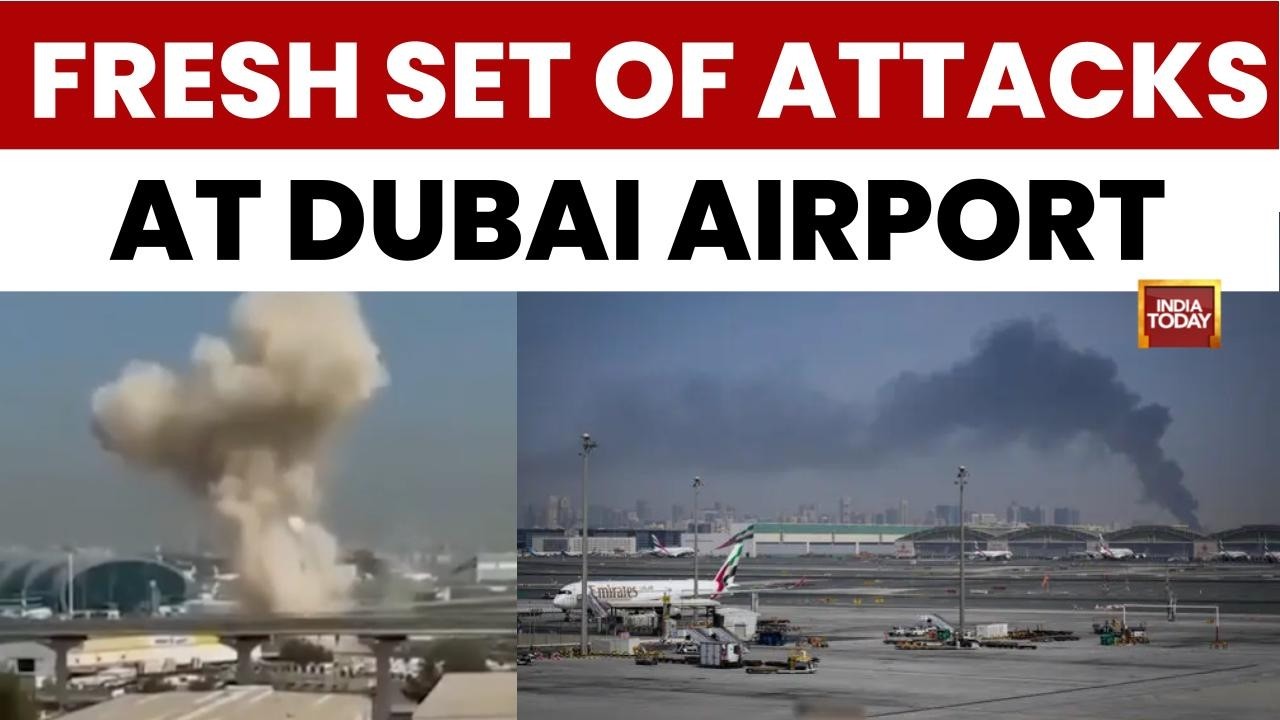 Iran Attacks Dubai: Drone Strike Dubai Airport | Flight Operations Hit In Middle East