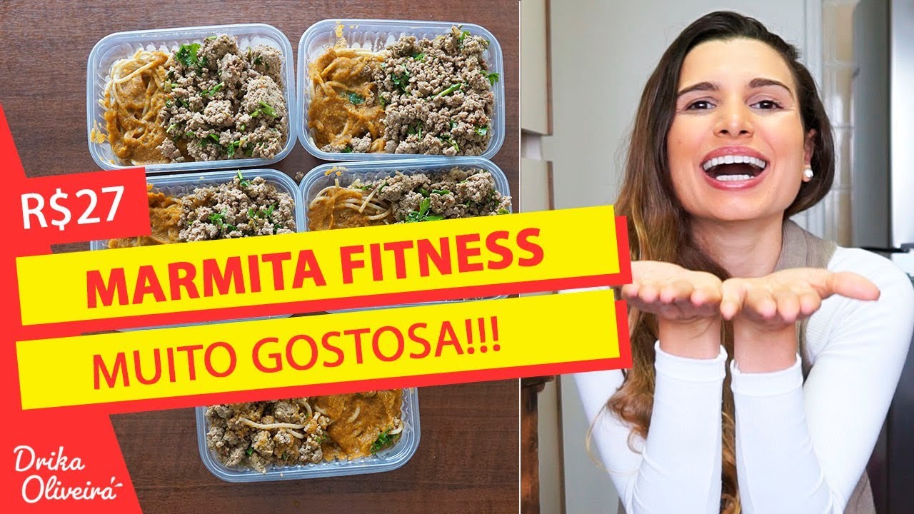 RECEITAS FIT: MACARRÃO INTEGRAL + MOLHO CASEIRO #Ep. 26 / Marmita fitness