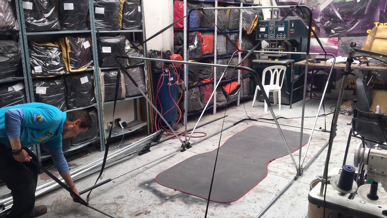 Como se hace Estructura garage plegable moto fabricada en TAPIFORROS 7 DE AGOSTO T7A