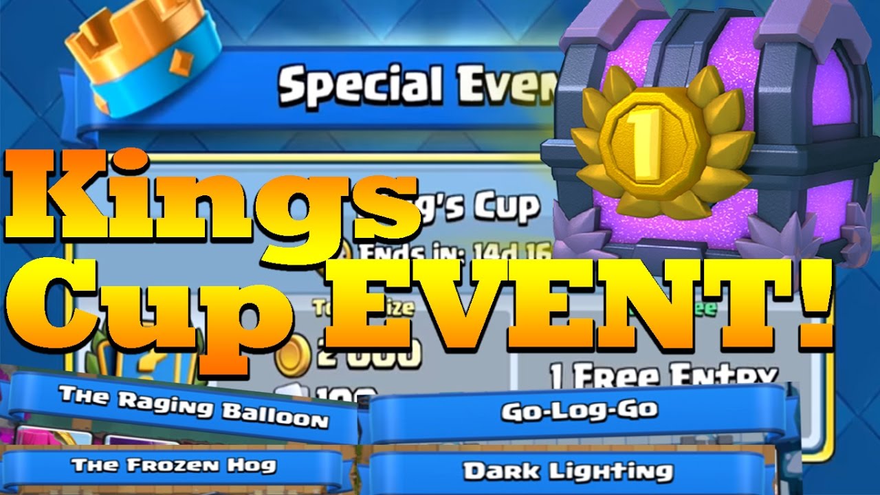 Clash Royale Kings Cup CHALLENGE! :: Insane Random Deck!
