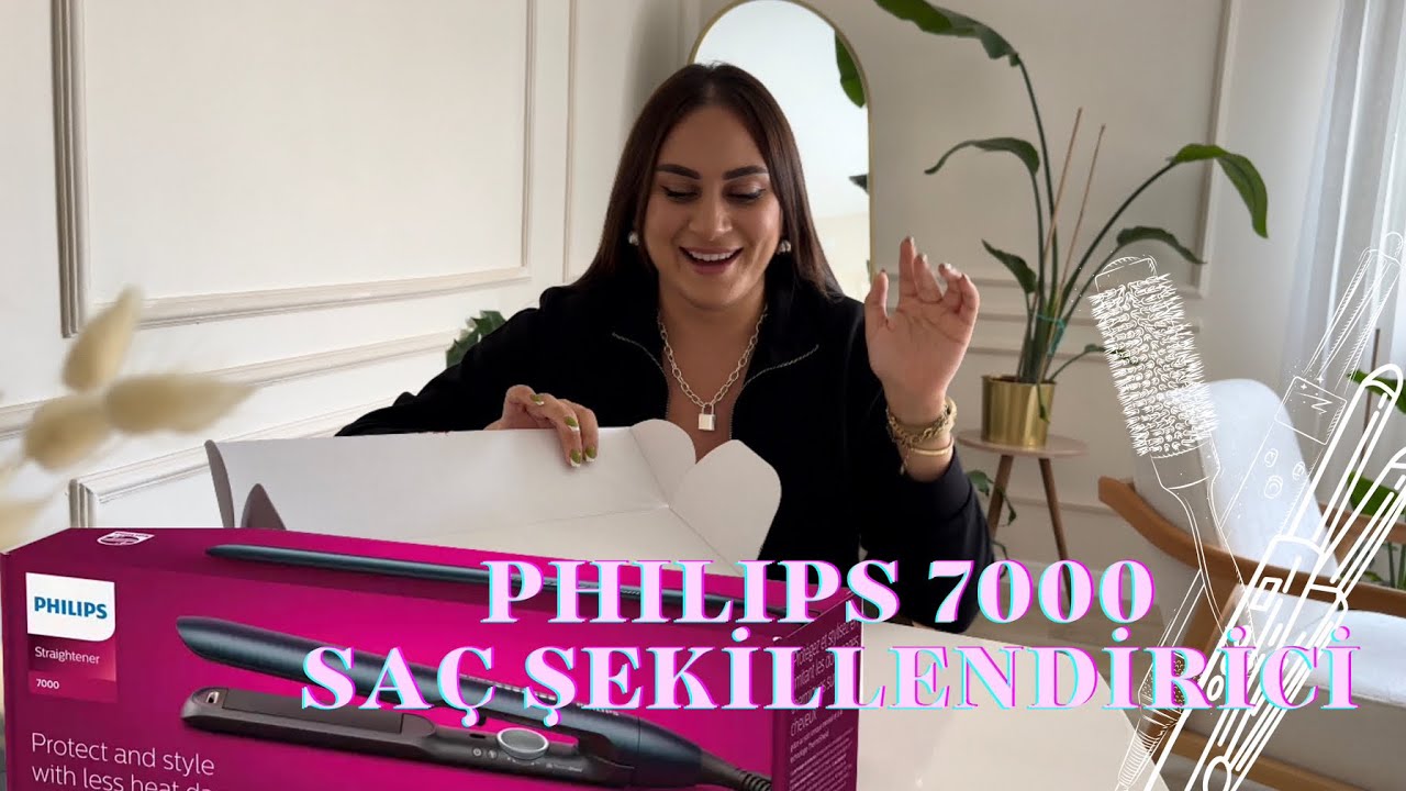 BİRLİKTE DENEYELİM Mİ?🥰| philips 7000 saç düzleştirici, ürün deneme, kutu açılımı✨