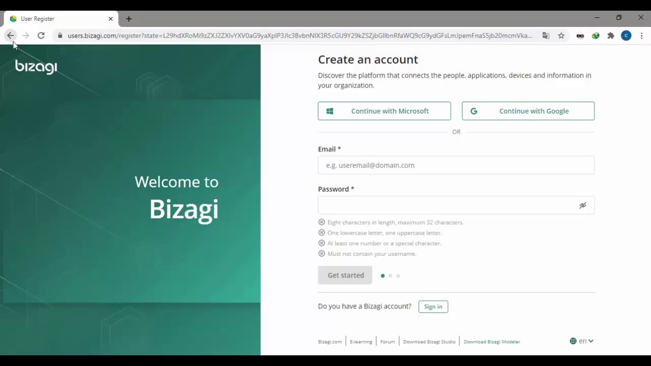 Install Bizagi