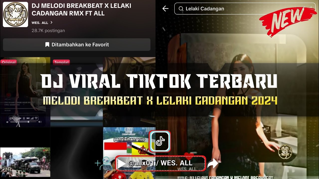 DJ LELAKI CADANGAN X MELODI BREAKBEAT RMX  [BREAKBEAT TERBARU 2024 BY WES ALL]