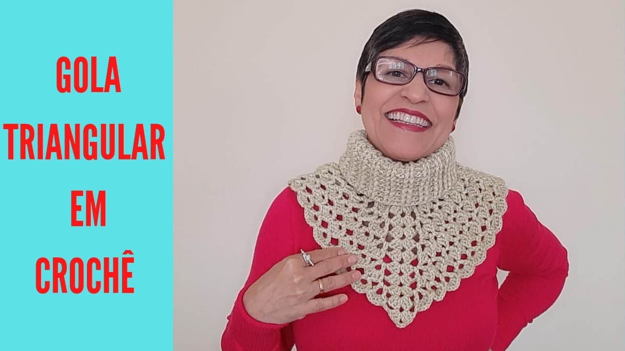 GOLA TRIANGULAR EM CROCÊ