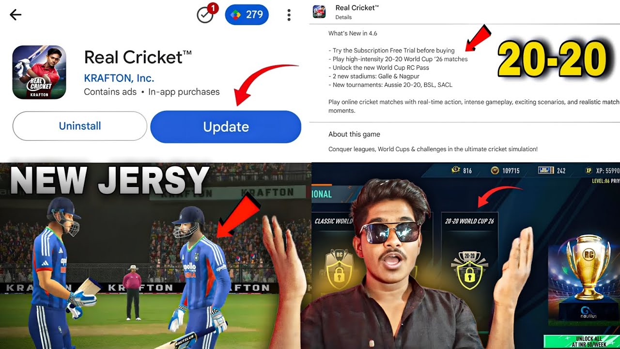 Real Cricket T20 World Cup 2026 Update Launch🔥| New T20 Jersy, New Stadium 😱| Priyajeet Das 2.0