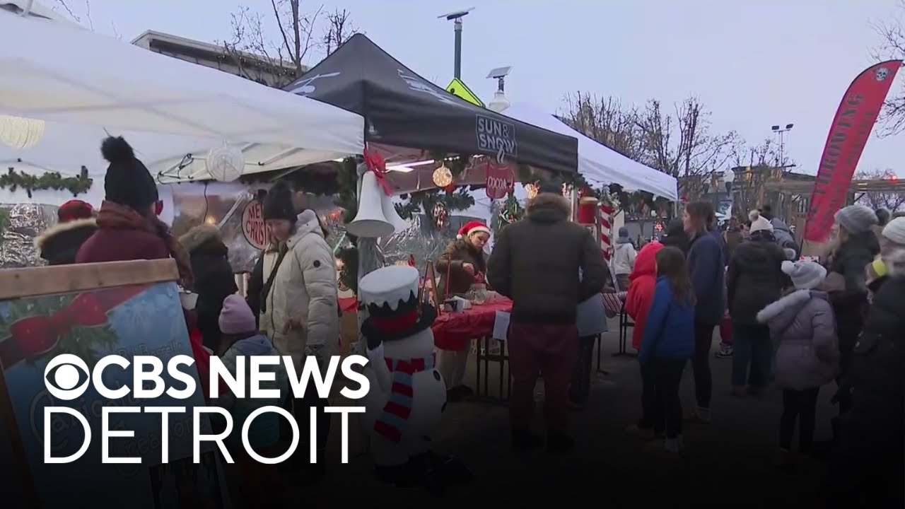 Mistletoe Market takes over downtown Plymouth, Michigan
