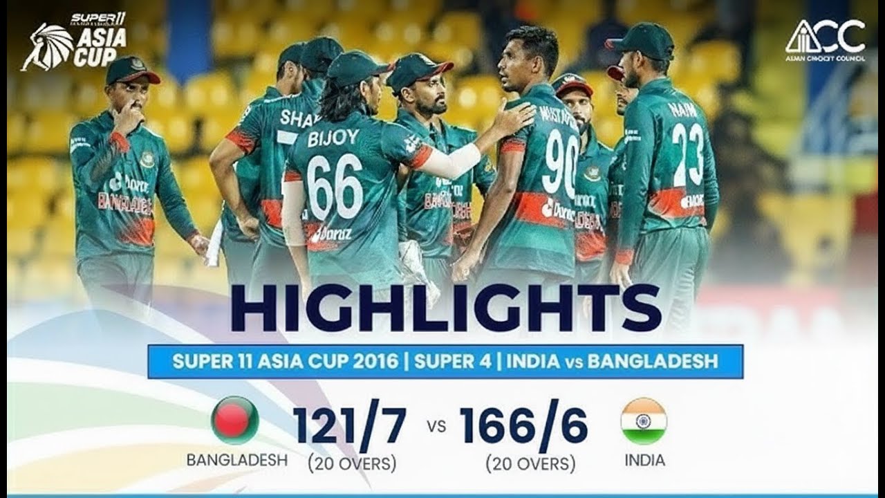 ​India vs Bangladesh Highlights: Asia Cup T20 Final 2016! 🔥 Dhoni's 6-Ball Finish! #asiacup2025