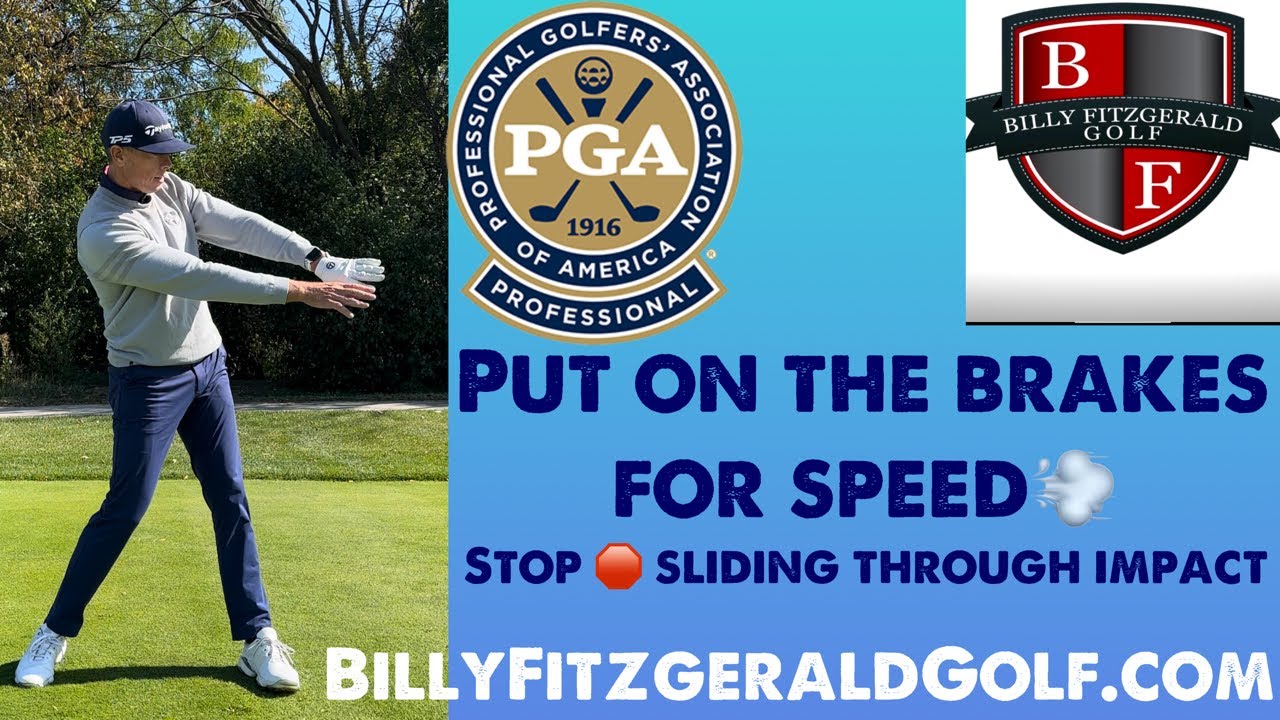 Put On The Brakes for Speed💨: Stop 🛑 Sliding Through Impact@BillyFitzgeraldGolf