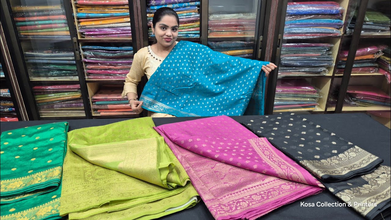 Semi Silk Saree With Zari Work 🌸 | Stylish & Affordable Party Wear Saree