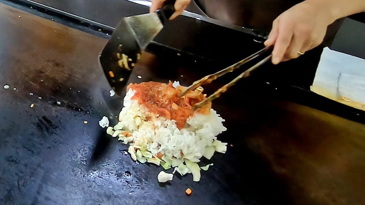 Kimchi Fried Rice(철판 김치볶음밥) - Korean Street Food