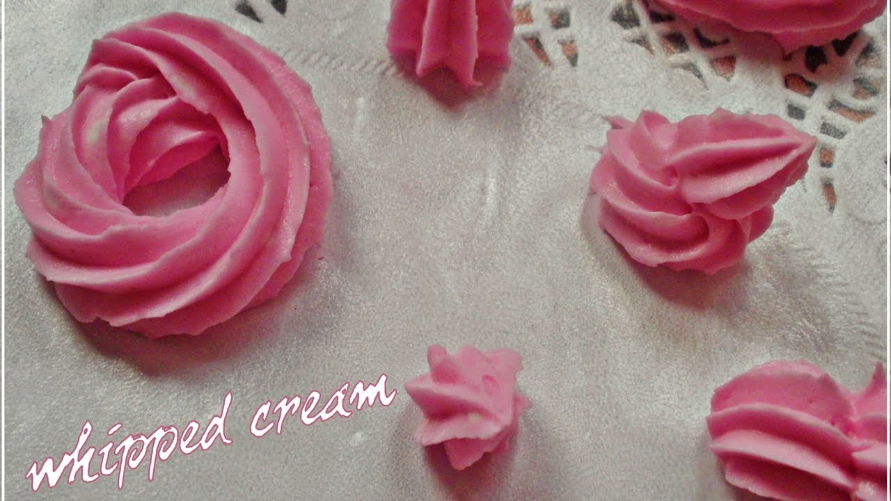 (Air Dry Clay)Tutorial 8 - Whipped Cream and Glaze