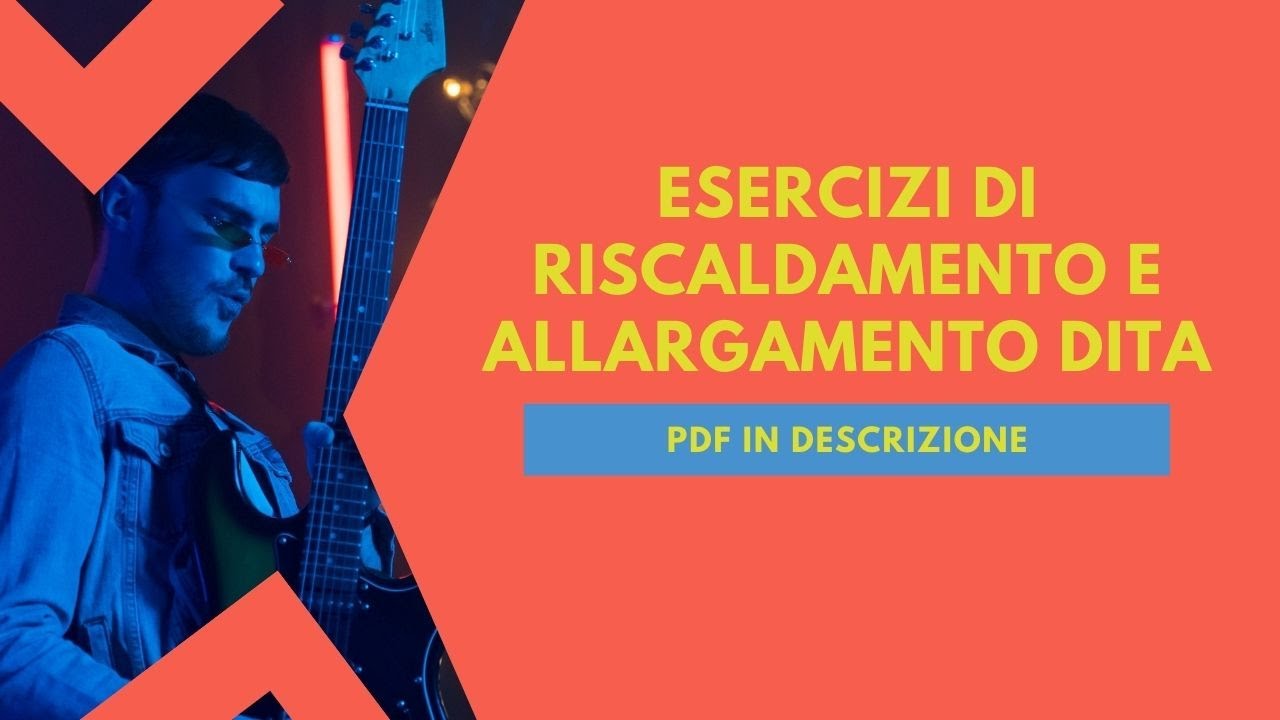 Esercizi di riscaldamento e allargamento dita