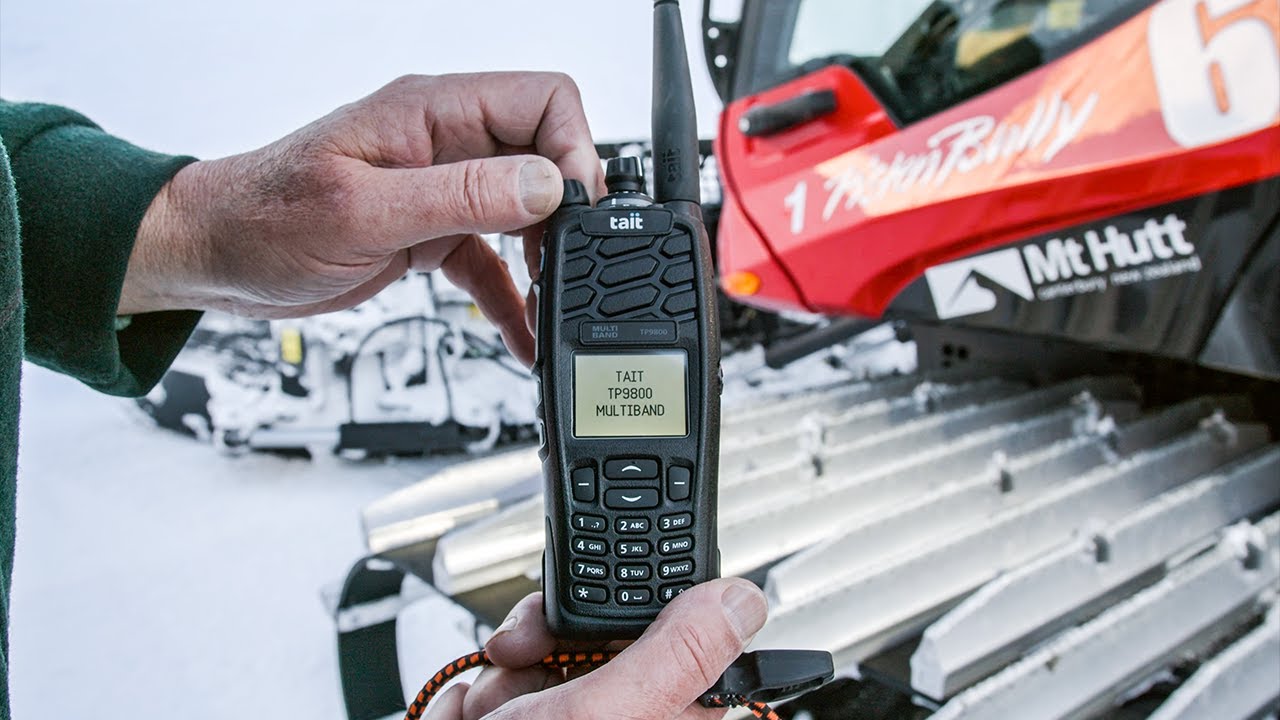 TP9800 P25 Radio Survives Snow Groomer | Alpine Durability Test | Tait Tough