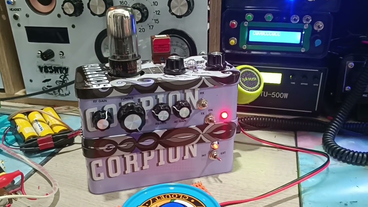 V85NPV - Scorpion CW Spy Transceiver  and QSO with DS4HPW