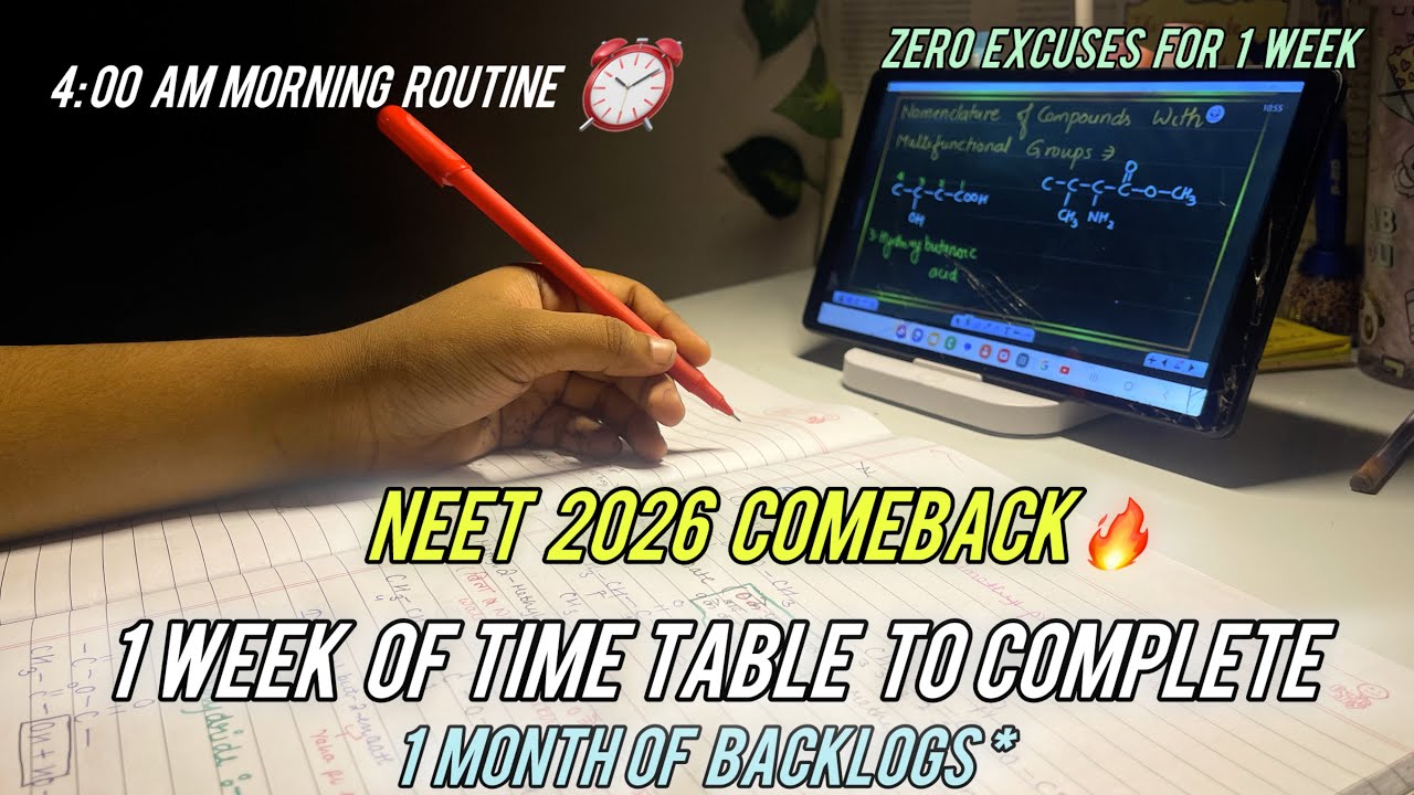 My 10 hours study routine to complete entire backlog 🔥 #toxicmotivation#neetstudyplan