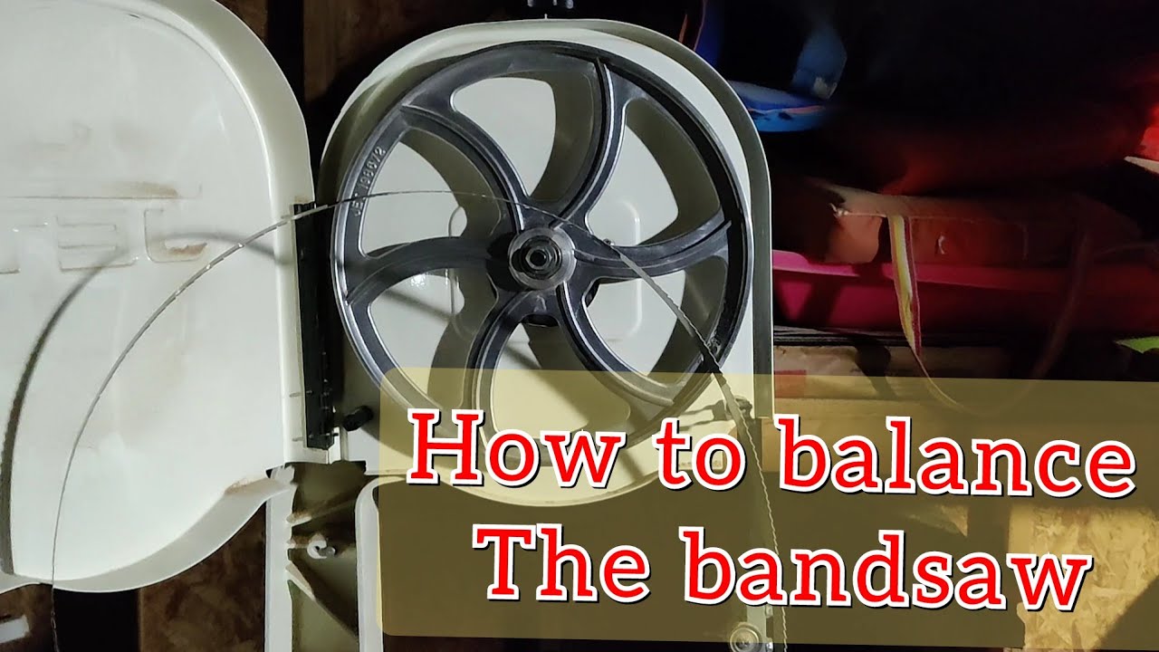 How to balance a bandsaw blade #bandsaw #woodworking #tipsandtricks