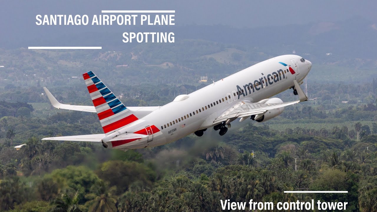 ATC TOWER Santiago Airport STI /MDST Plane spotting 🇩🇴🛬