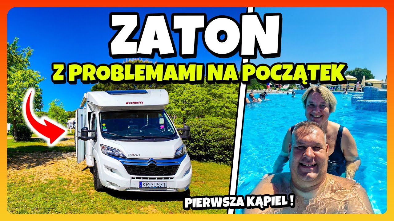 Jedziemy na CAMPING ZATON / Zmieniamy Parcelę / Internet za 10€ / Kąpiel w Basenach - Chorwacja 2024