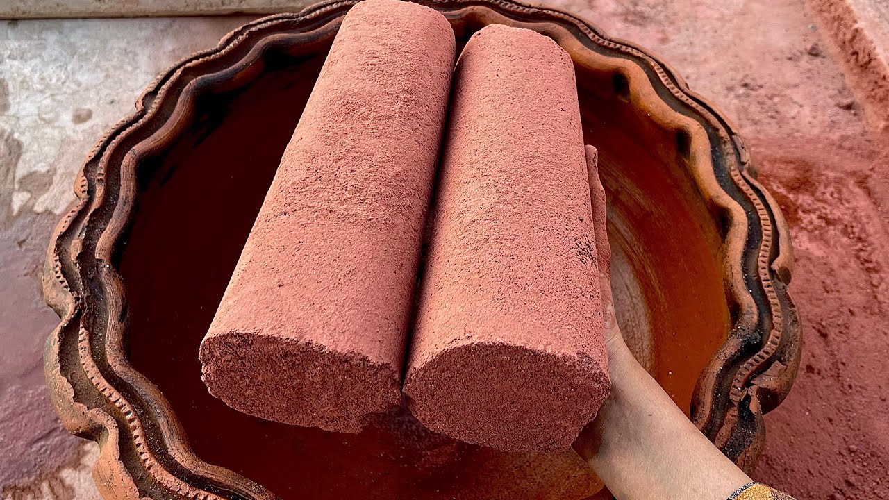 New || 🌸Super Dusty Pure Reddirt Dry Water Crumbling Pouring Dipping and Mixing in Claypot ASMR