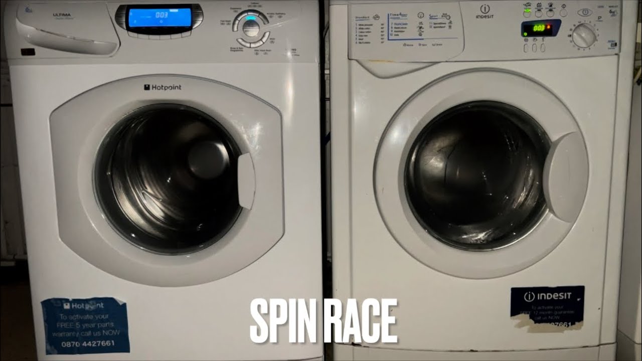 Hotpoint vs Indesit - Spin Race 800rpm!