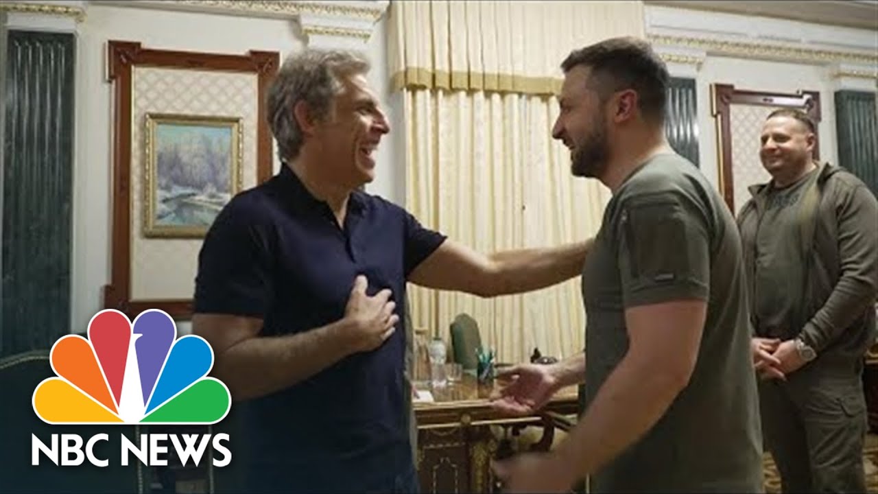 Ben Stiller Speaks With Ukrainian President Volodymyr Zelenskyy In Kyiv