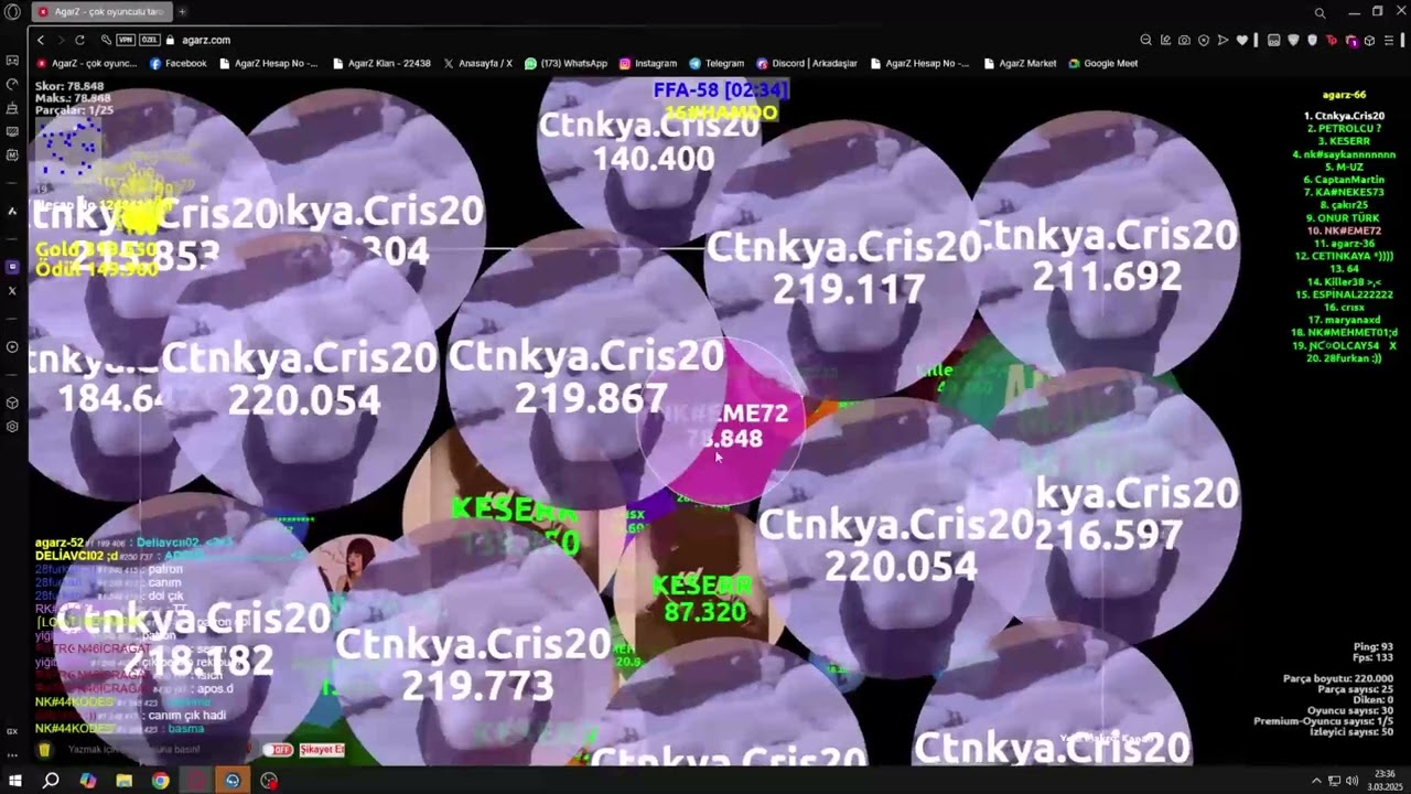 #AGARZ FFA 58 REKOR! 5.497.219 SKOR!