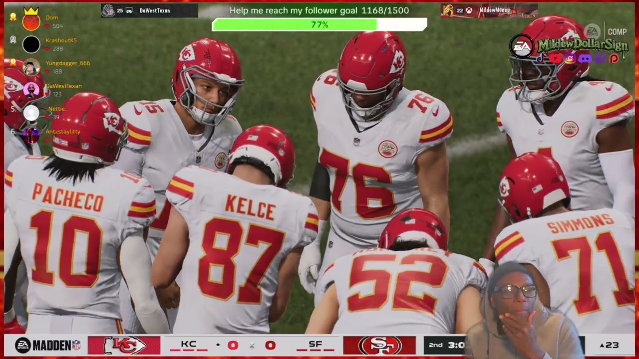 VS KC I threw for 500 yards