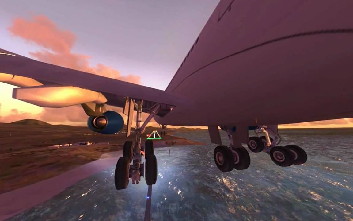 FSX: Wilco Finnair A340-300 lands in Lanzarote (GCRR)