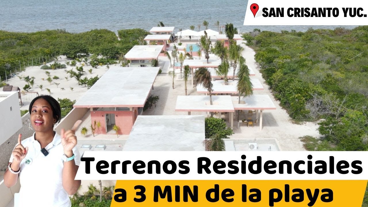 LOTES RESIDENCIALES a 3 minutos de la PLAYA de San Crisanto en YUCATÁN #terrenosenyucatán