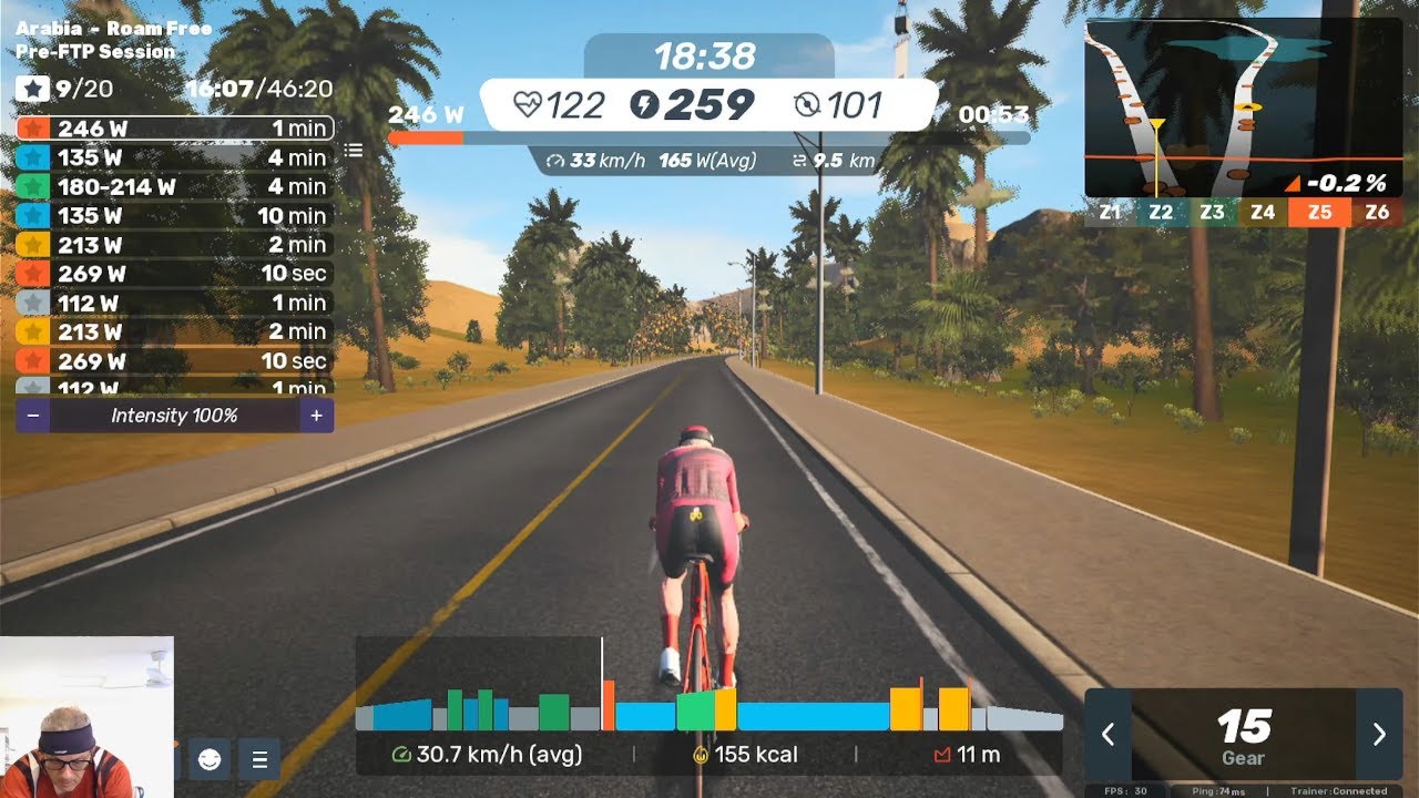 MyWhoosh Advanced FTP Plan Day 55