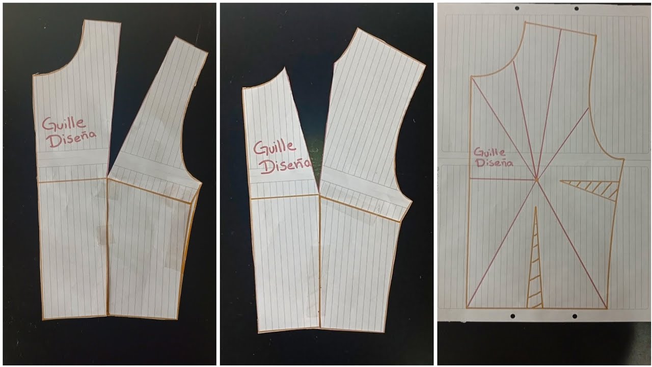 Pinzas como hacerlas, y como las podemos trasladar a cualquier parte de la prenda #tutorial #costura