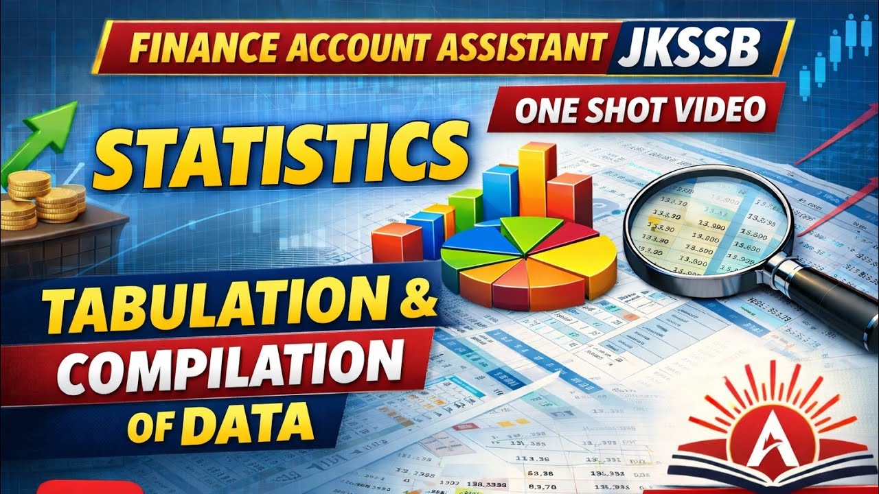 TABULATION AND COMPILATION OF DATA | CONCEPT | MCQS | STATISTICS L3| FINANCE ACCOUNT ASSISTANT |