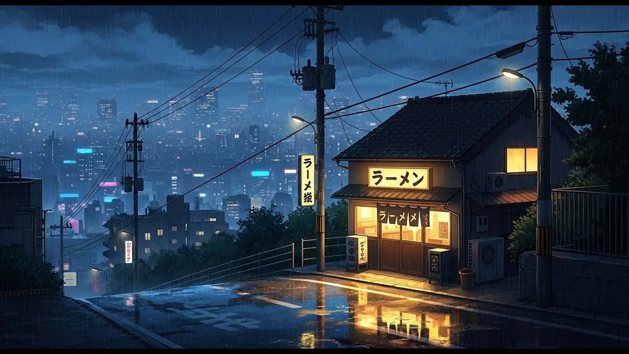 Tokyo Rain Lofi Music ☔ | Japanese Lofi for Studying, Sleeping & Relax