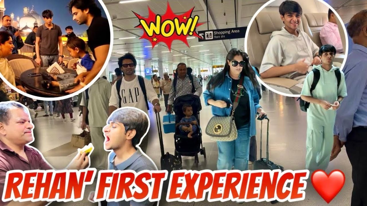 Srinagar Pahunch Gaye 😍| Rehan’s First Flight Experience | Shoaib Ibrahim vlog